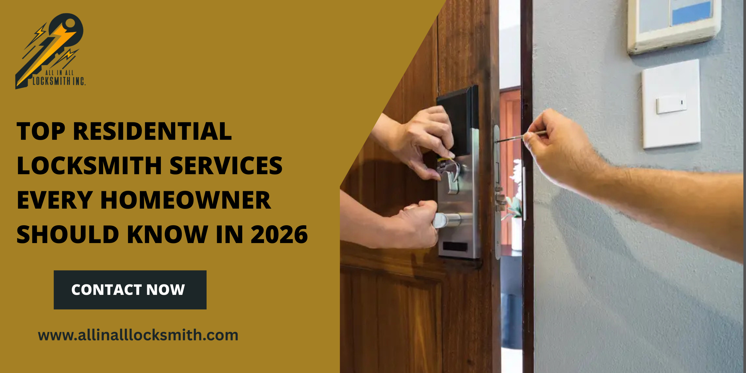 residential locksmith services every homeowner